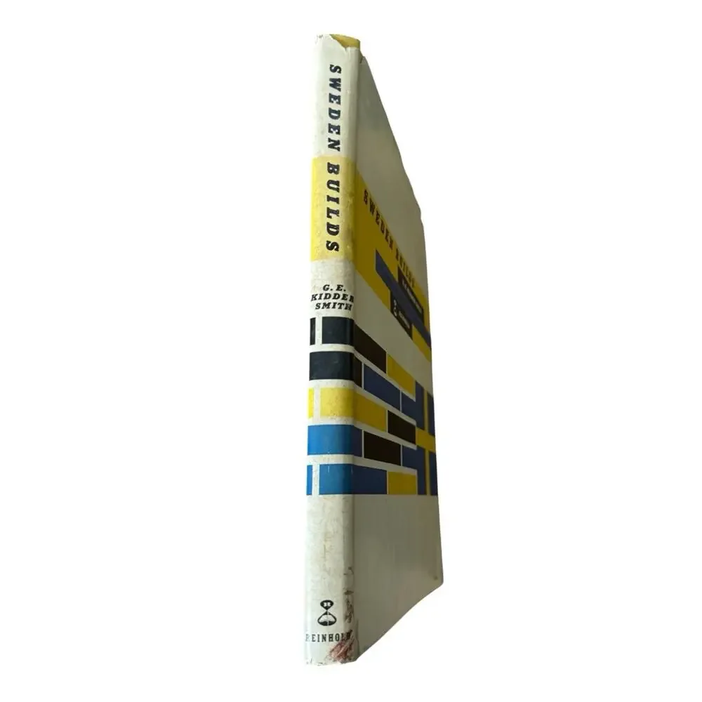 Sweden Builds G.E. Kidder Smith‎ Reinhold Architecture VTG Hardcover Book READ